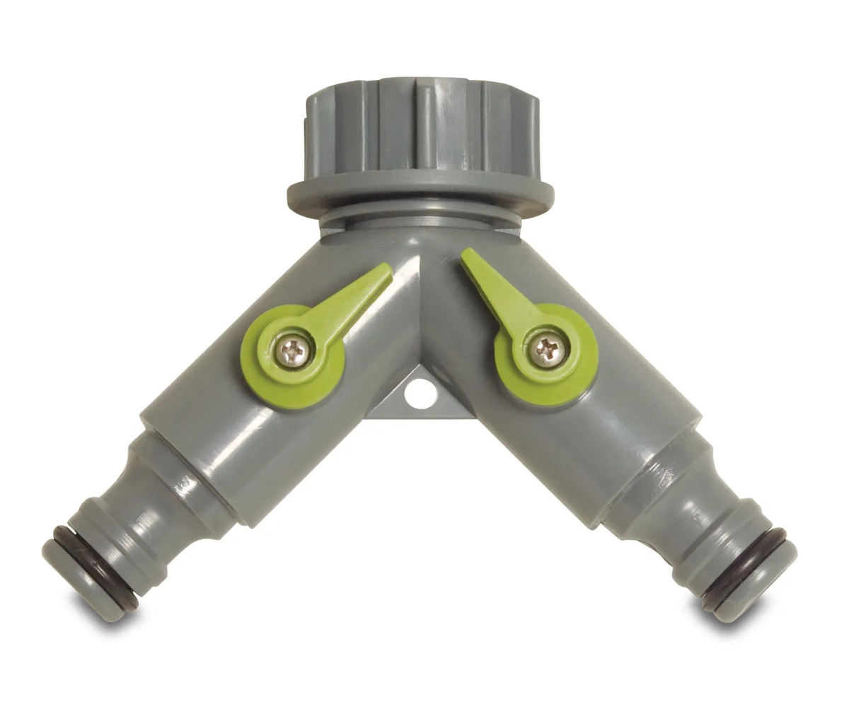 Flotide Y-Verteiler PVC-U 3/4" mit Überwurfmutter IG und Klickstecker