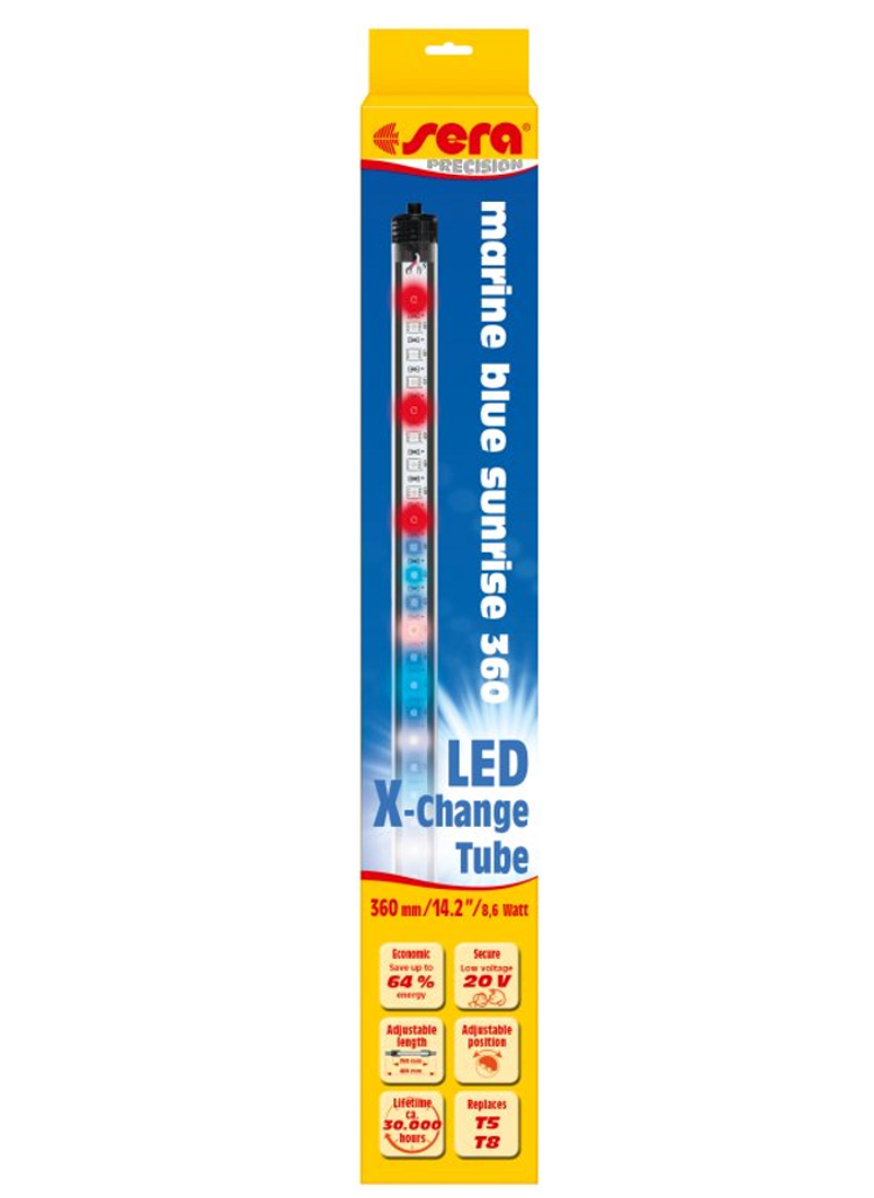 sera LED X-Change Tube marin blue sunrise 360 