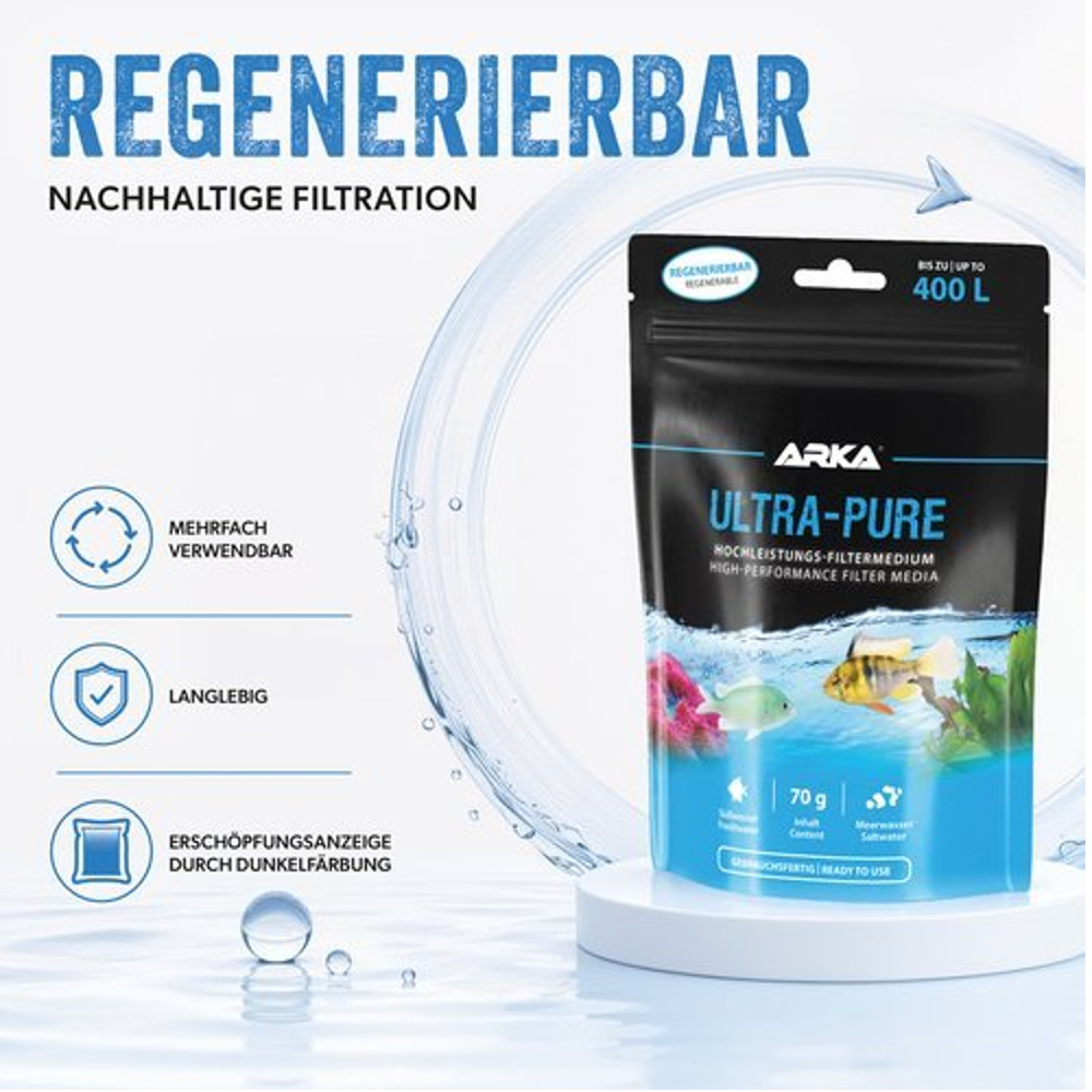 ARKA ULTRA-PURE 70 g -Hochleistungs-Filtermedium-
