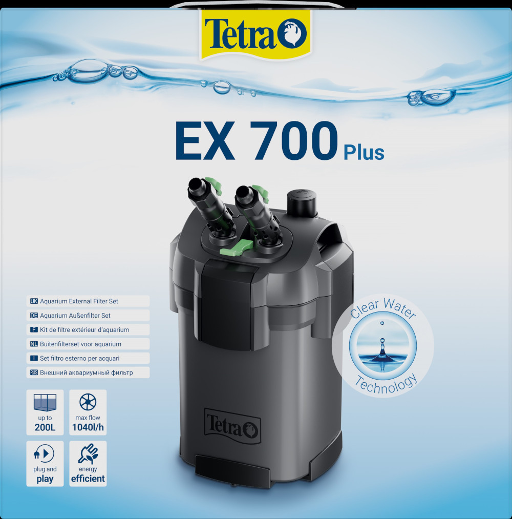Tetra EX 700 Plus Außenfilter-Komplettset für Aquarien-
