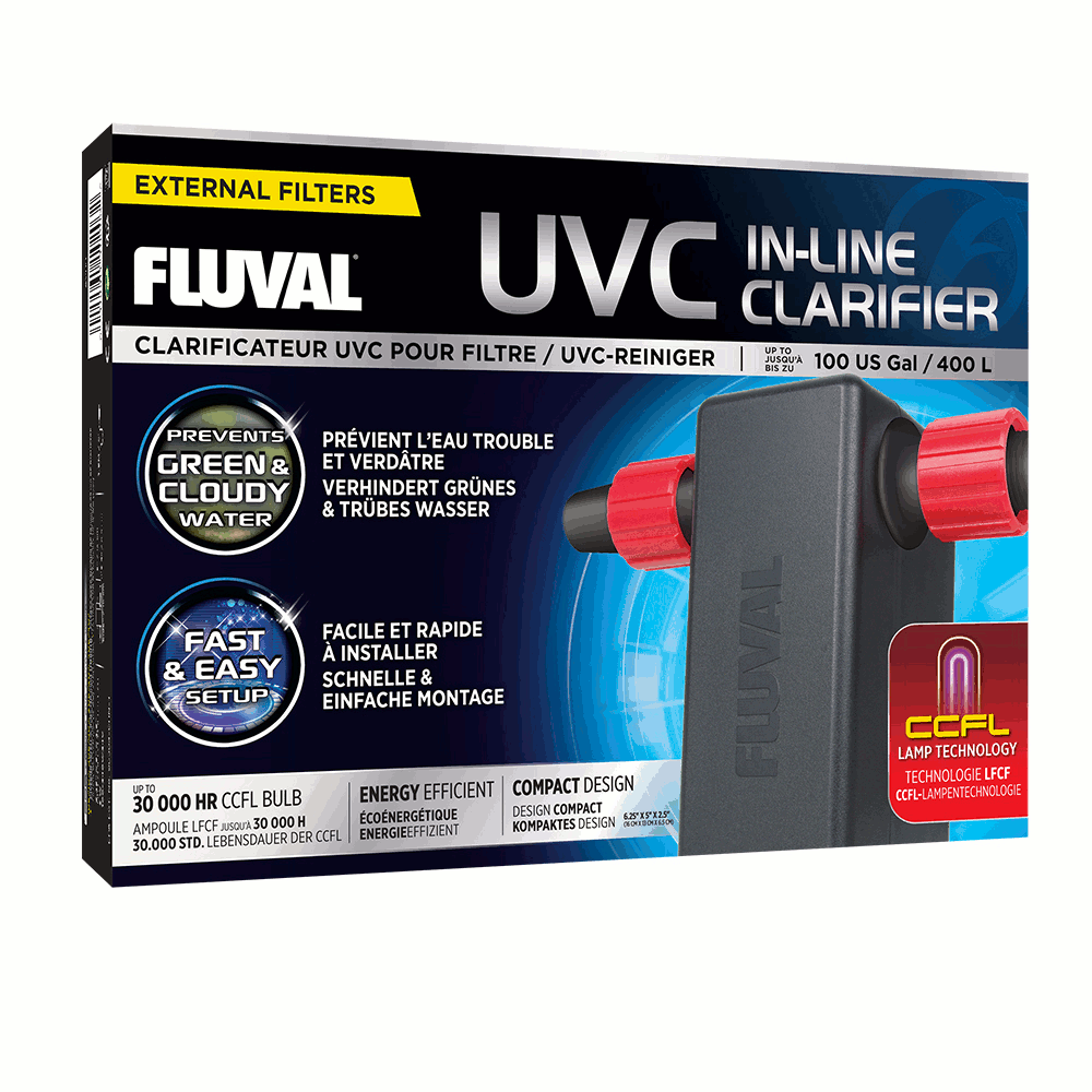 Fluval UVC In-Line Clarifier - UVC Klärer mit CCFL-Lampe