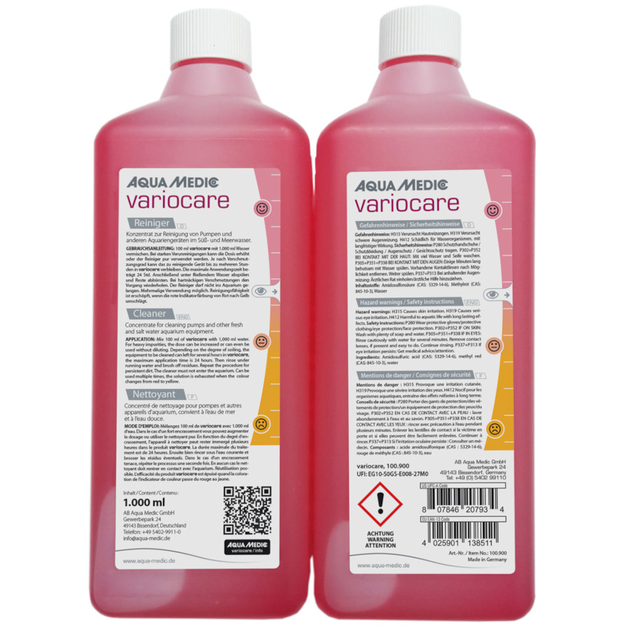 Aqua Medic variocare 1 Liter Reiniger für Pumpen & Geräte