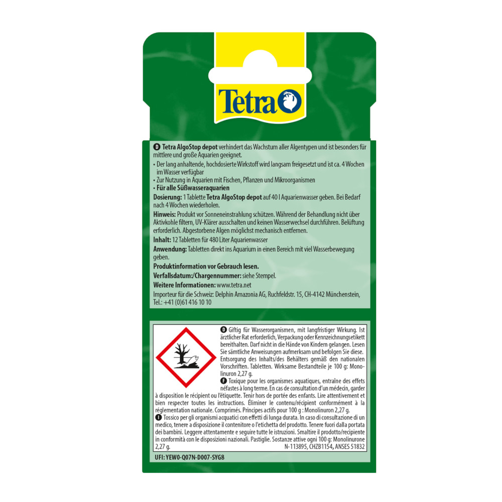 Tetra AlgoStop depot 12 Stück