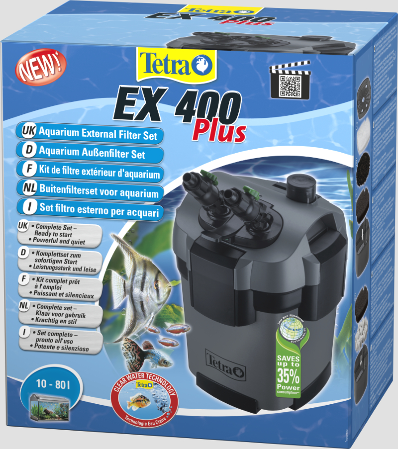 Tetra EX 400 plus Außenfilter Packung