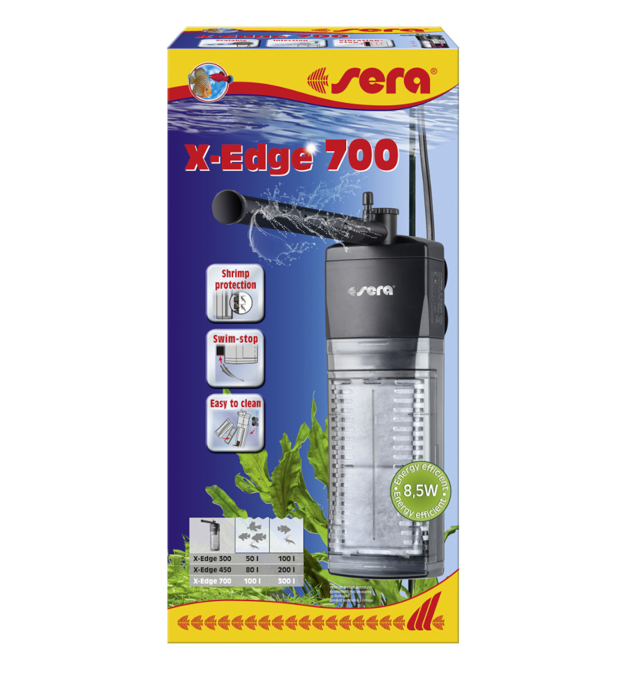 sera X-Edge 700 –Eckfilterfilter- Aquarium Innenfilter