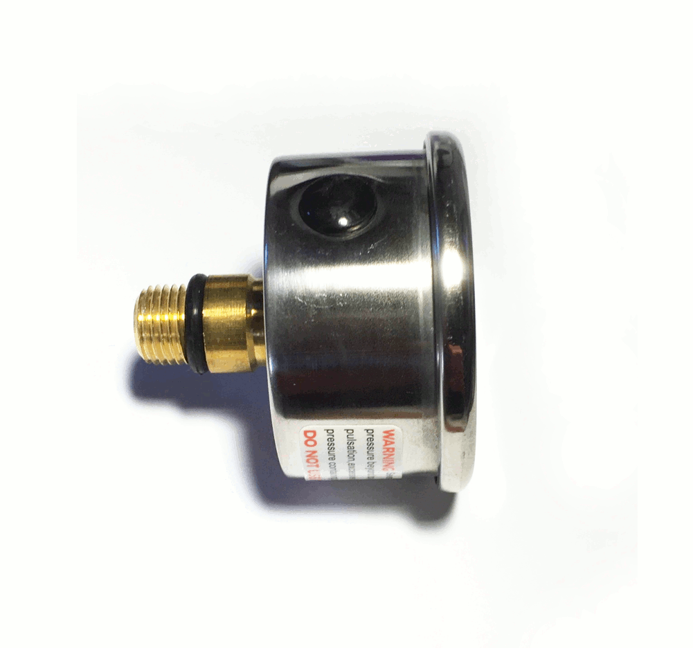 Manometer Glyz. 0-60 PSI Seitenansicht